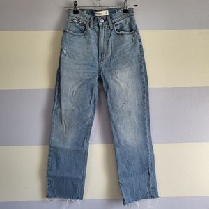 Curve Love Ankle Straight Ultra High Rise Jeans